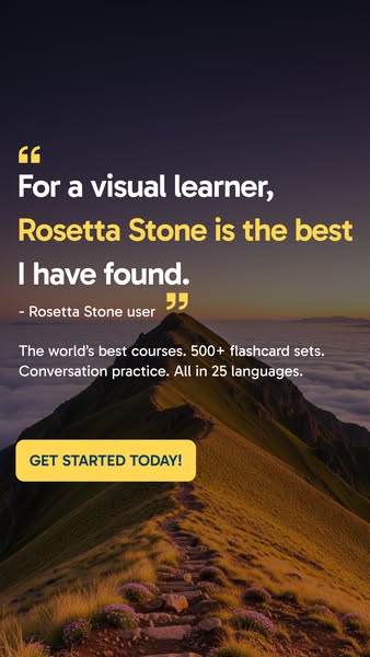 Rosetta Stone ad
