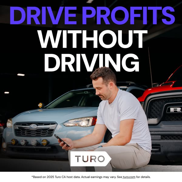 This ad for Turo aims to get people to list their cars on the platform in order to earn profits without having to drive 