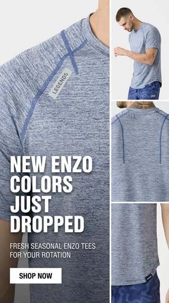 This ad showcases a Legends T-shirt (Enzo tee) and its new colors that are being offered this season. It is trying to pe