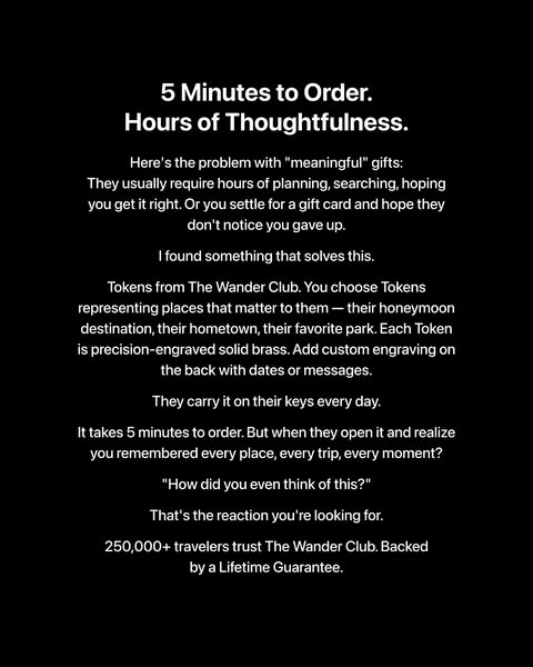 The Wander Club - Travel Gifts ad