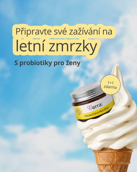 This ad promotes Erra probiotics for women by associating the product with summer and ice cream, suggesting that the pro