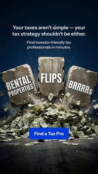This image ad targets real estate investors who want help simplifying their tax strategies. It does so by conveying the 