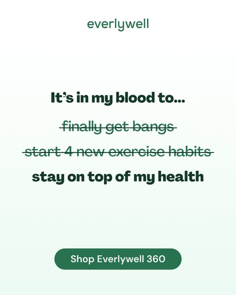 This ad uses a list of resolutions to promote Everlywell 360.