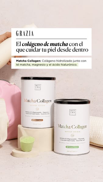 This ad showcases Matcha Collagen in a setting that subtly alludes to health and wellness, targeting individuals seeking