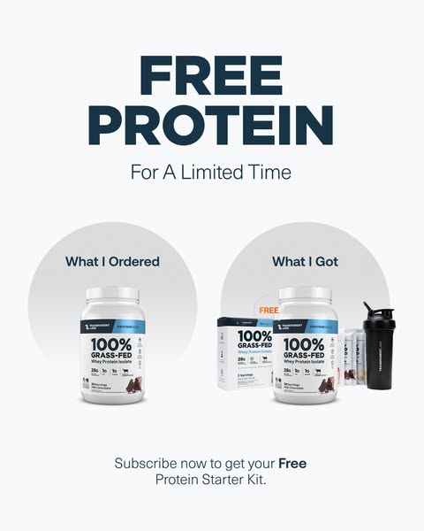 This image ad by Transparent Labs uses a side-by-side 'What I Ordered' vs. 'What I Got' format to promot