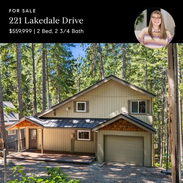 This image ad is for a house for sale. The ad includes a photo of the house, the price, the number of bedrooms and bathr