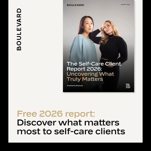This ad promotes Boulevard's 2026 report on self-care clients, highlighting the importance of understanding what tru
