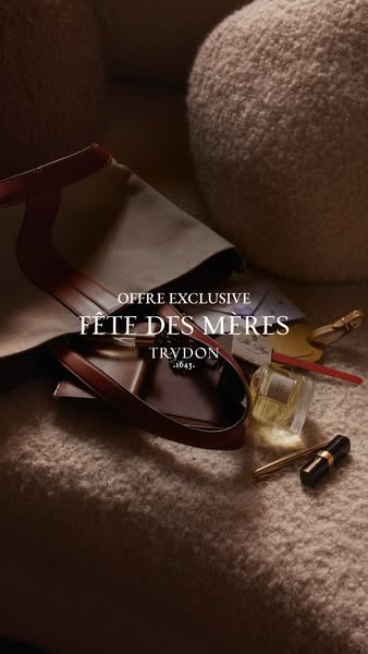 This image ad promotes Trudon's exclusive Mother's Day offer, featuring a curated selection of luxury candles an