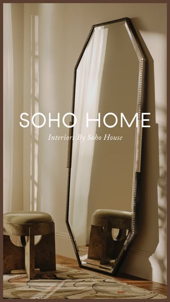 Image for Soho Home featuring a leaning mirror.