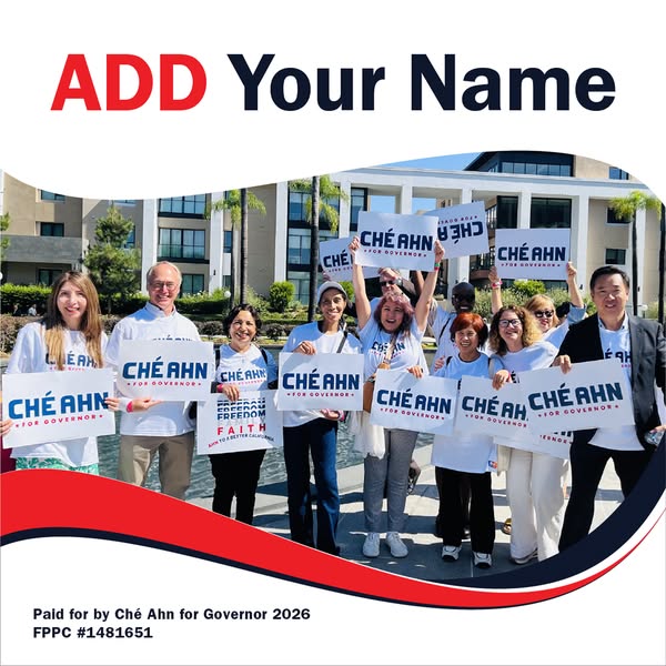 Che Ahn for Governor ad