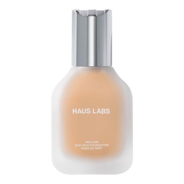 This ad features a single product shot of Haus Labs foundation.
