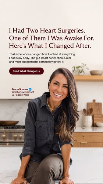 Mona Sharma Health and Wellness ad