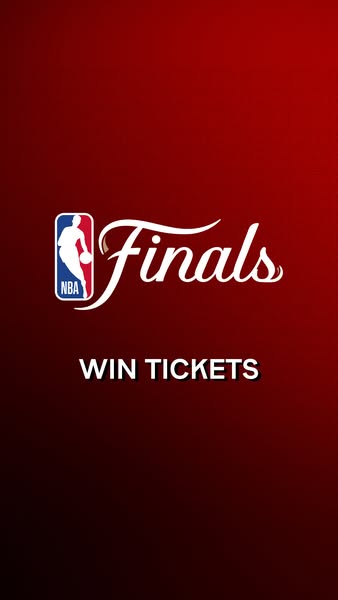 This ad is for the NBA Finals, and it is giving away tickets.