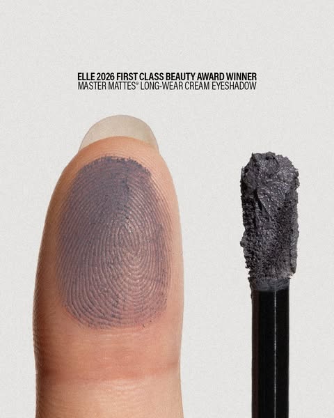 This ad showcases the brand's award-winning long-wear cream eyeshadow. The image features a close-up of the product 