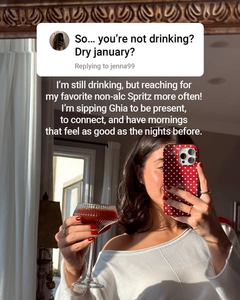 This ad highlights a non-alcoholic Spritz beverage as a replacement for alcohol during "Dry January". A custom