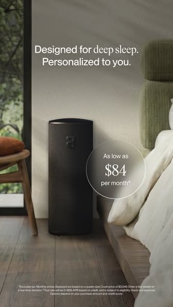 This image ad for Cover Sleep promotes the product as a solution for personalized deep sleep. It highlights the monthly 