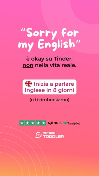 This image ad promotes Metodo Toddler, an English language learning program. The ad uses a humorous approach, acknowledg