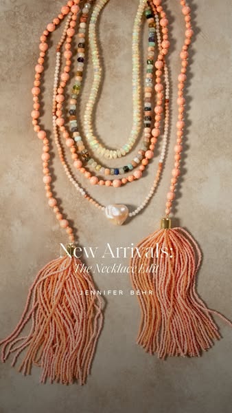 This image ad showcases the Jennifer Behr Necklace Edit.