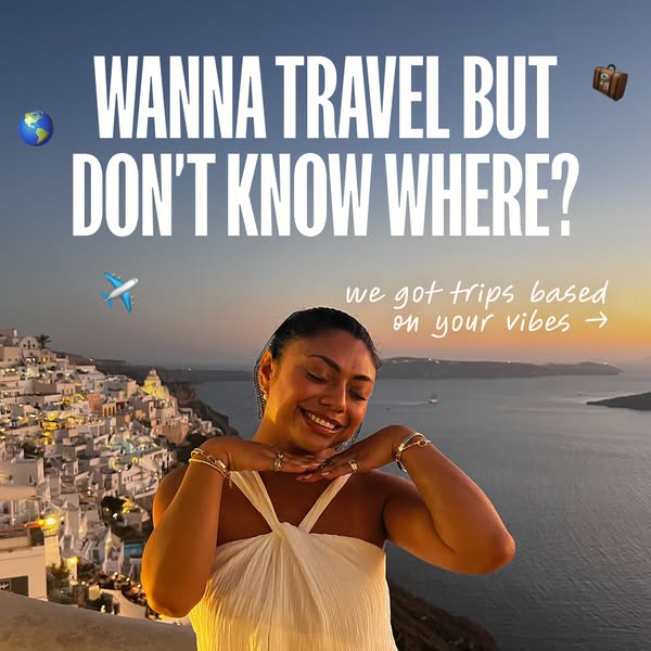 This ad poses a question to the user regarding traveling, and suggests that this brand has a way to help the user plan a