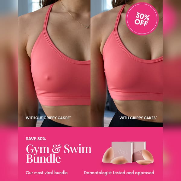 This ad showcases the brand's viral Gym & Swim Bundle by demonstrating the product's effect on a woman's