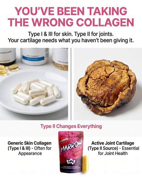 This ad promotes Primal Queen Marrow supplement as an alternative to other collagen products, suggesting that it provide