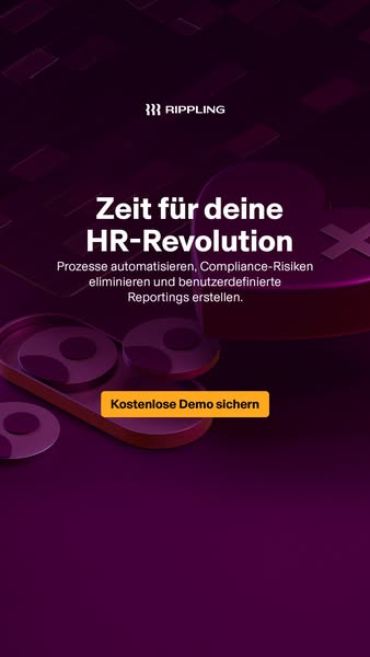 The ad is for Rippling, an HR platform. It highlights the need for a HR revolution and shows that by automating processe
