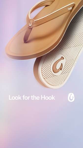 This ad showcases the brand's product through a close-up shot that highlights the shoe's design. It uses a simpl