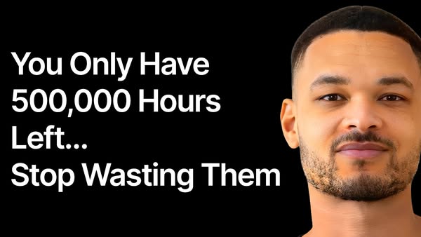 The ad is trying to shock the viewer into contemplating the limited amount of time they have left to live in order to ma