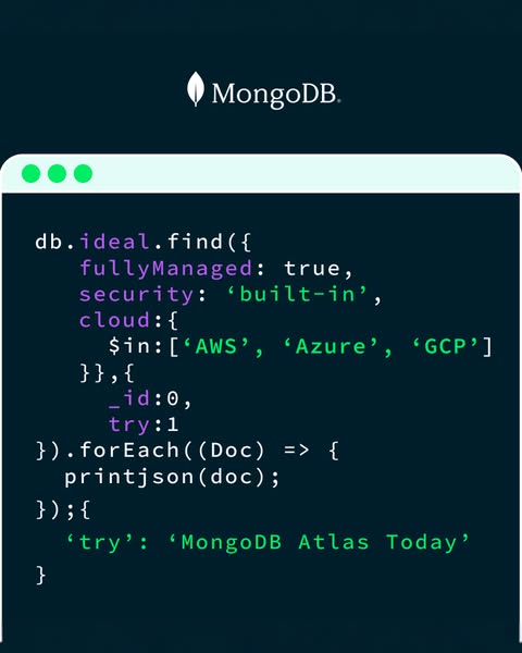 This ad for MongoDB showcases its flexibility with various cloud providers. The visual is designed to resonate with soft