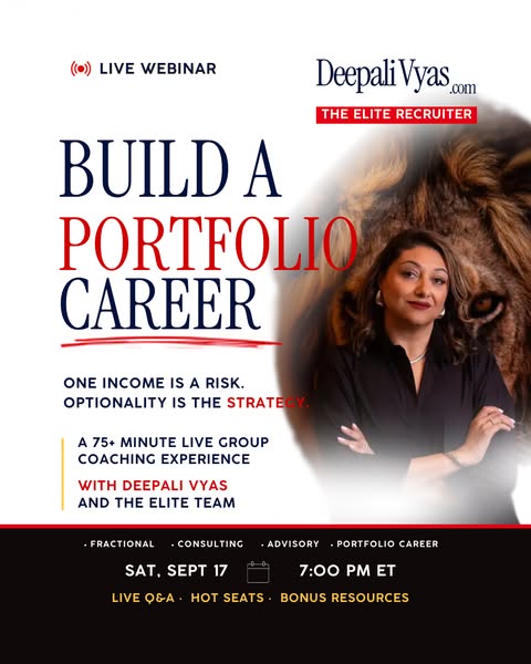 Elite Recruiter - Deepali Vyas ad
