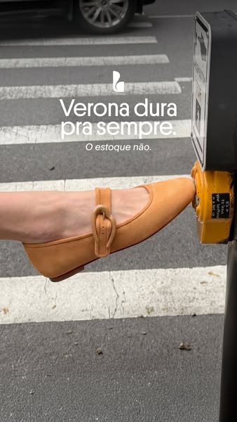 This ad for Verona shoes features a woman pressing the crosswalk button with the toe of her shoe. The ad suggests the sh
