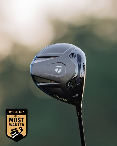 This ad highlights the TaylorMade Qi4D golf driver as the 'Most Wanted' golf club of 2026, according to MyGolfSp