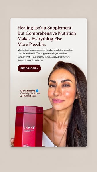 Mona Sharma Health and Wellness ad