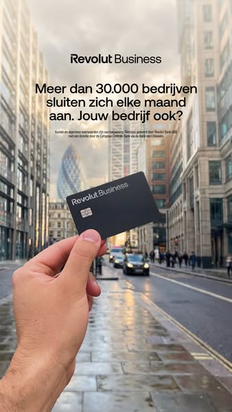 This ad promotes Revolut Business by showcasing the number of companies joining their services each month. The ad featur