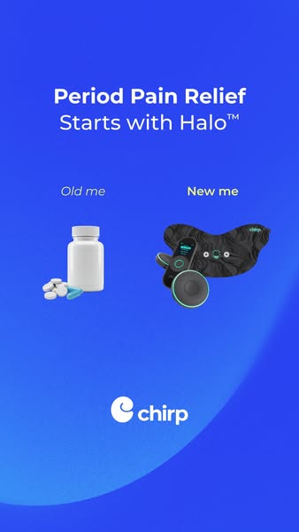 This ad compares and contrasts two approaches for period pain relief. The ad presents pain medication and pills as the &