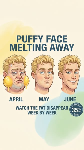 The ad showcases the supposed effects of using a Bioma product over the course of three months. The illustrations of the