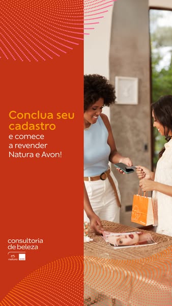A Natura and Avon ad designed to get potential consultants to sign up.