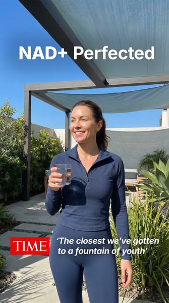 An ad promoting a product to perfect NAD+, featuring a quote from TIME stating that the product is 'the closest we&#