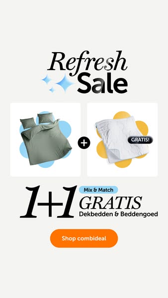 This ad is for bedding and shows that there is a deal of buy one get one free on duvets and bed linen.