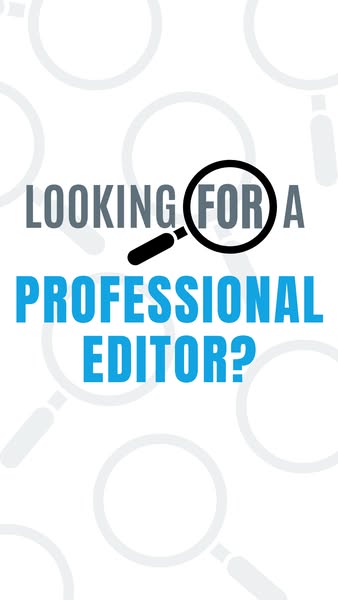 An ad asking if the viewer is looking for a professional editor.