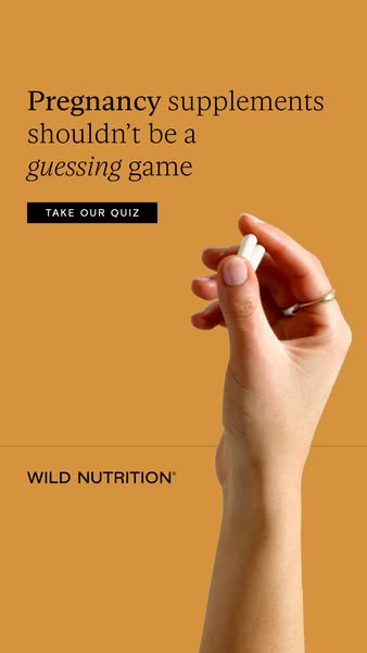 This ad for Wild Nutrition uses a question to grab attention and then offers a quiz to help customers find the right pre
