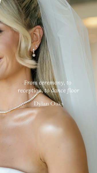 This ad features a close-up shot of a bride wearing jewelry, with a quote about all of the events where the jewelry can 