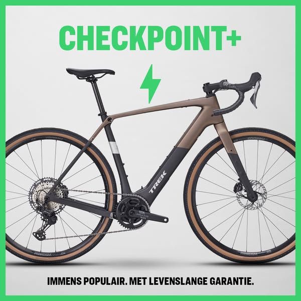 This ad features an electric Trek Checkpoint bicycle. It is highlighting the tagline that the bike is immensely popular 