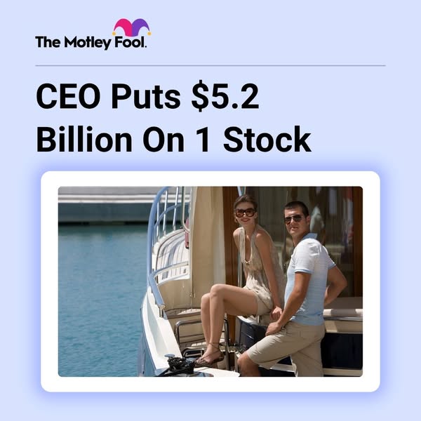 This image ad from The Motley Fool promotes a stock tip. The ad features a headline that intrigues the viewer with the f