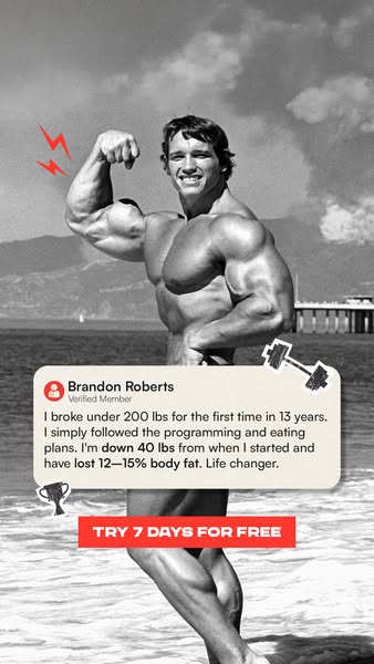 Arnold Schwarzenegger ad