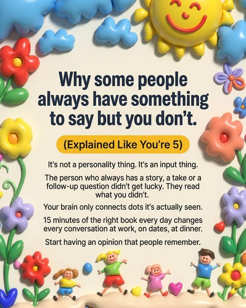 The image ad presents a whimsical scene of claymation-style objects surrounding a block of text that explains that those