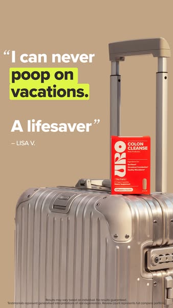 This ad features a customer testimonial for URO Colon Cleanse. The testimonial speaks to how helpful the product is for 