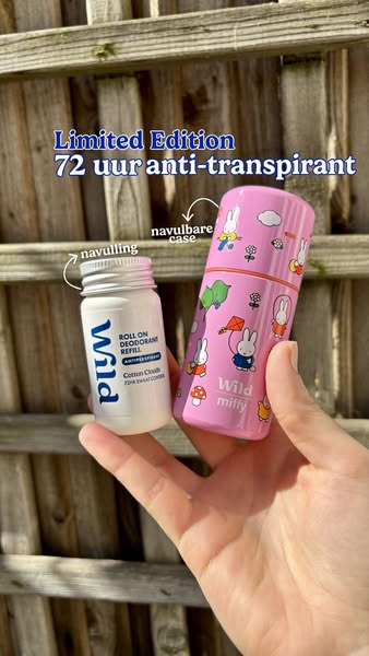 This image ad features a Wild brand deodorant refill and a reusable case, specifically highlighting the 'Wild miffy&