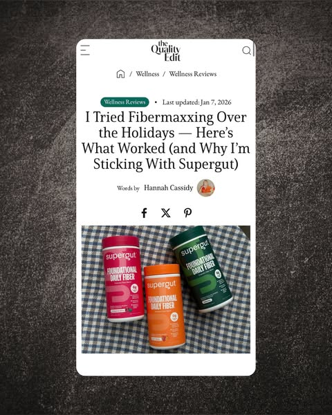 This ad features a screenshot of an article from The Quality Edit, where the author discusses their experience with Supe