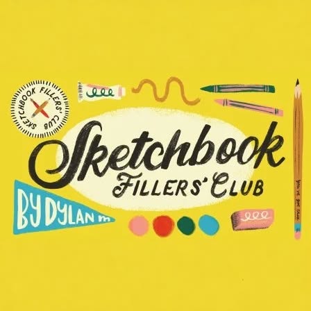 Illustration ad for the Sketchbook Fillers' Club by Dylan M.